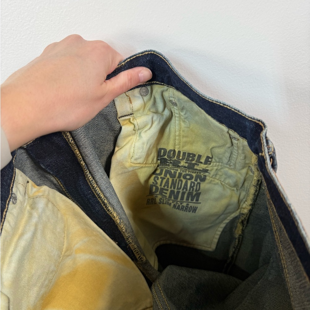 RRL BY RALPH LAUREN Slim Narrow Grandfalls Jean Grandfalls Wash 34 - Picture 10 of 12